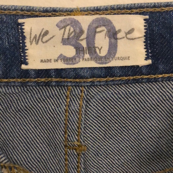 NWT We The Free Mid-Wash Paint Splattered High-Rise Ankle Jeans - Picture 8 of 10